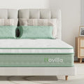Novilla King Size Hybrid Mattress – 9.8 Inch Gel Memory Foam