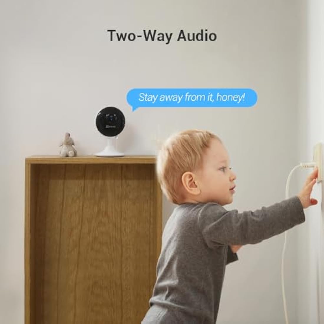 EZVIZ C1C 1080P Indoor WiFi Security Camera 2-Pack | Night Vision & Audio