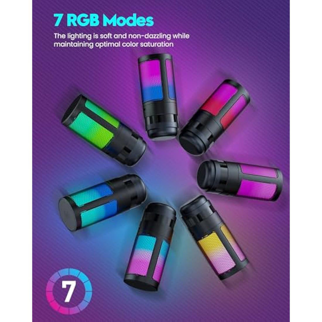 Jolof Store RGB Gaming Microphone with Boom Arm – USB Cardioid Mic for PC