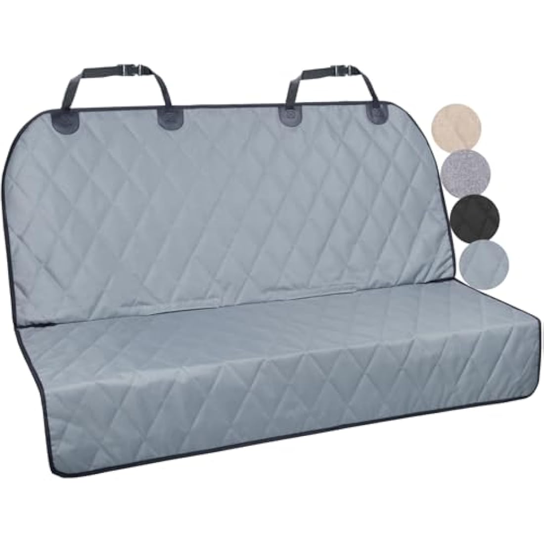 VIVAGLORY Dog Backseat Cover | Anti-Slip Waterproof Car Protector, Grey, L