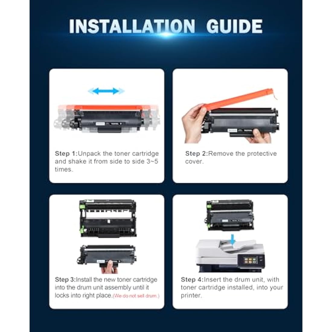 HALLOLUX TN2510XL Black Toner Cartridge for Brother HL-L2400DW – 1-Pack