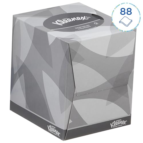 Kleenex Facial Tissue 8834 | 2-Ply White Fragrance-Free | 12 Boxes