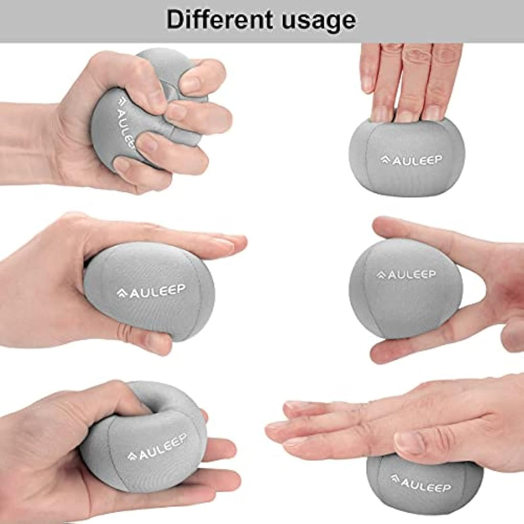 AULEEP Stress Balls 3-Pack | Hand Therapy Grip Strength Trainer Set