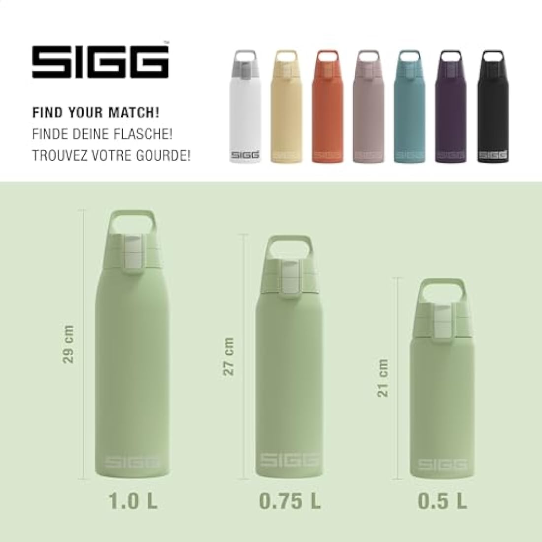 SIGG Shield Therm One Insulated Stainless Steel Water Bottle – 0.5L-1L