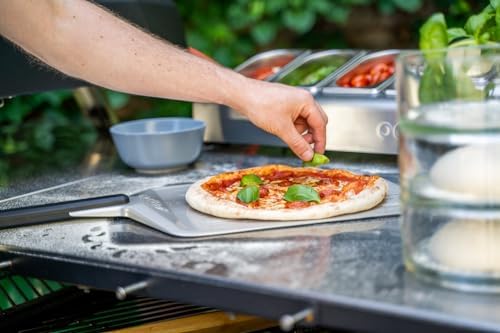 16" Aluminum Pizza Peel – Lightweight Long Handle Paddle