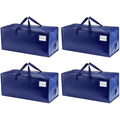 VENO Heavy-Duty Moving Bags with Backpack Straps - Blue, 4 Pack