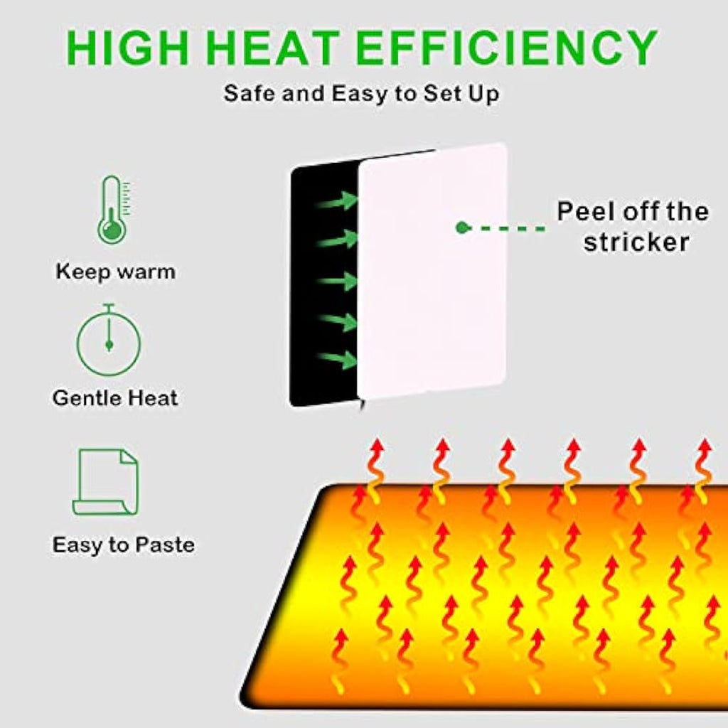 DERNORD Reptile Heat Mat with Digital Thermostat - 8W Under Tank Heater