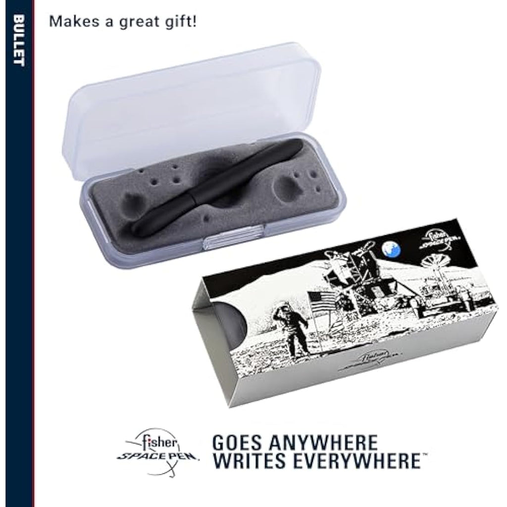 Fisher Bullet Space Pen – Matte Black All-Weather Tactical Writing Pen