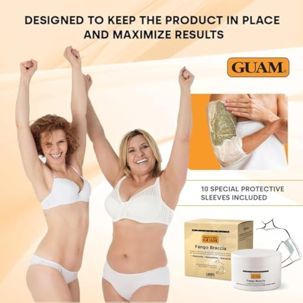 GUAM Seaweed Mud Arm Slimming & Firming Cream - 250ml with 10 Sleeves