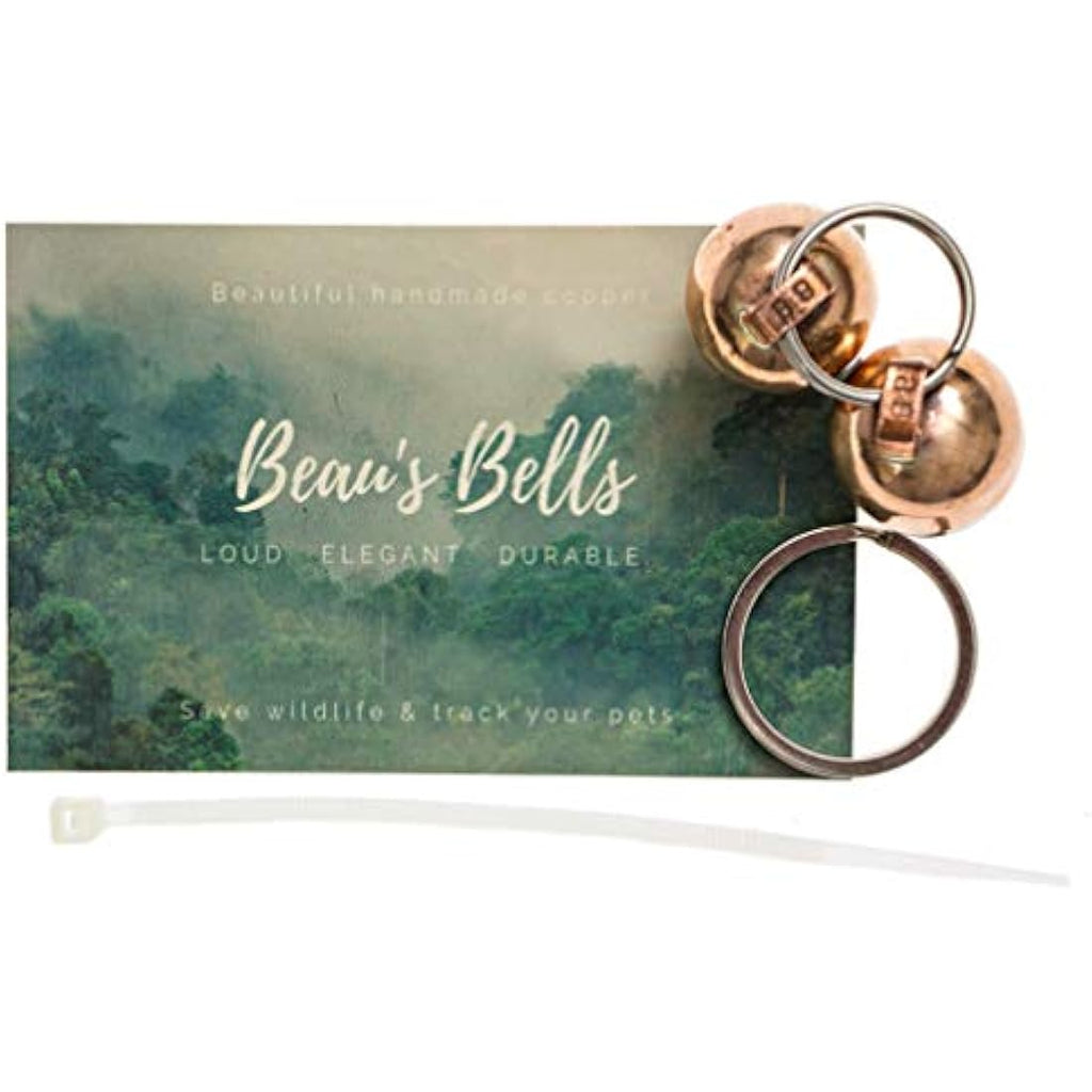 Beau's Bells Extra Loud Handmade Copper Pet Bells for Cats and Dogs