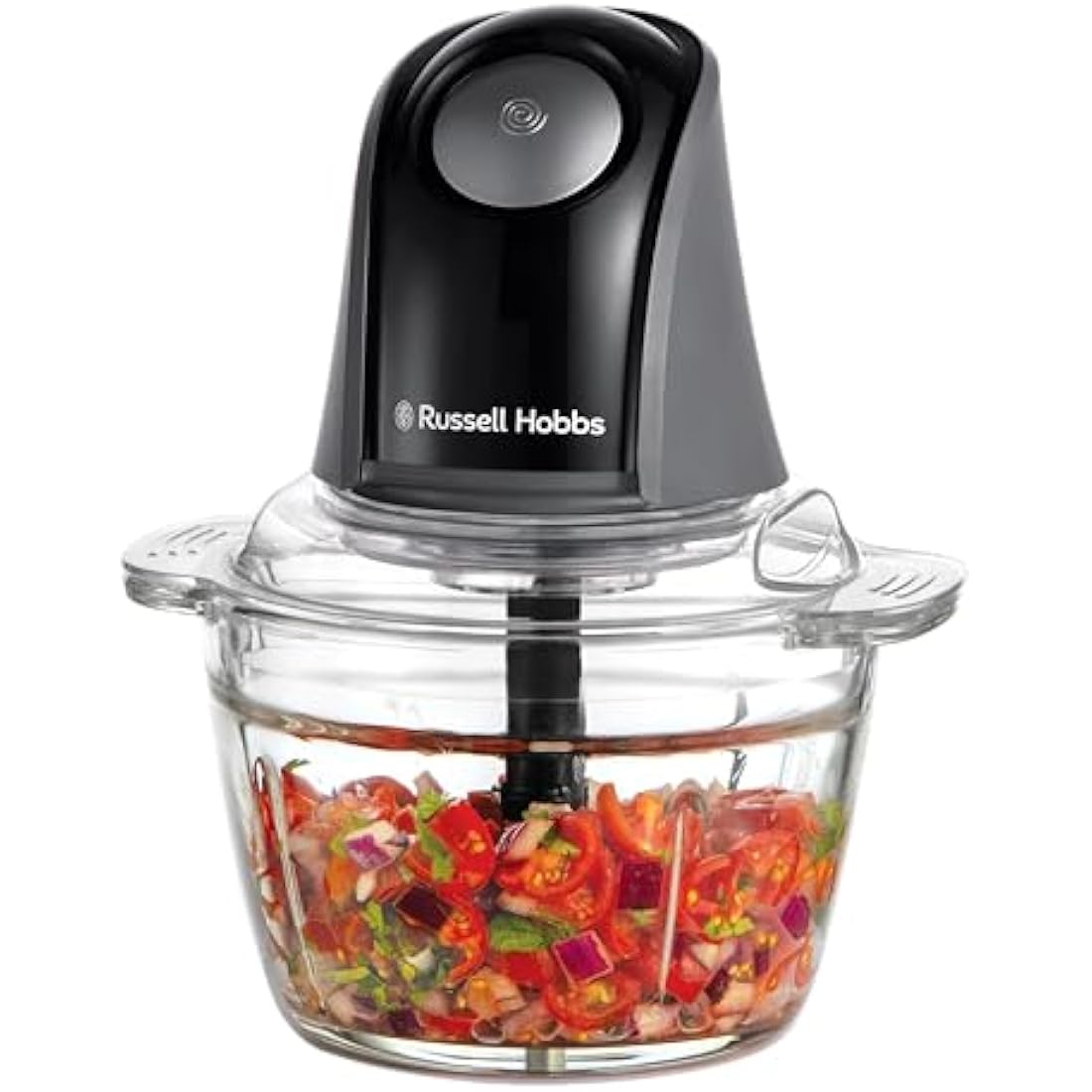 Russell Hobbs Mini Chopper – 1L Electric Food Processor, Charcoal