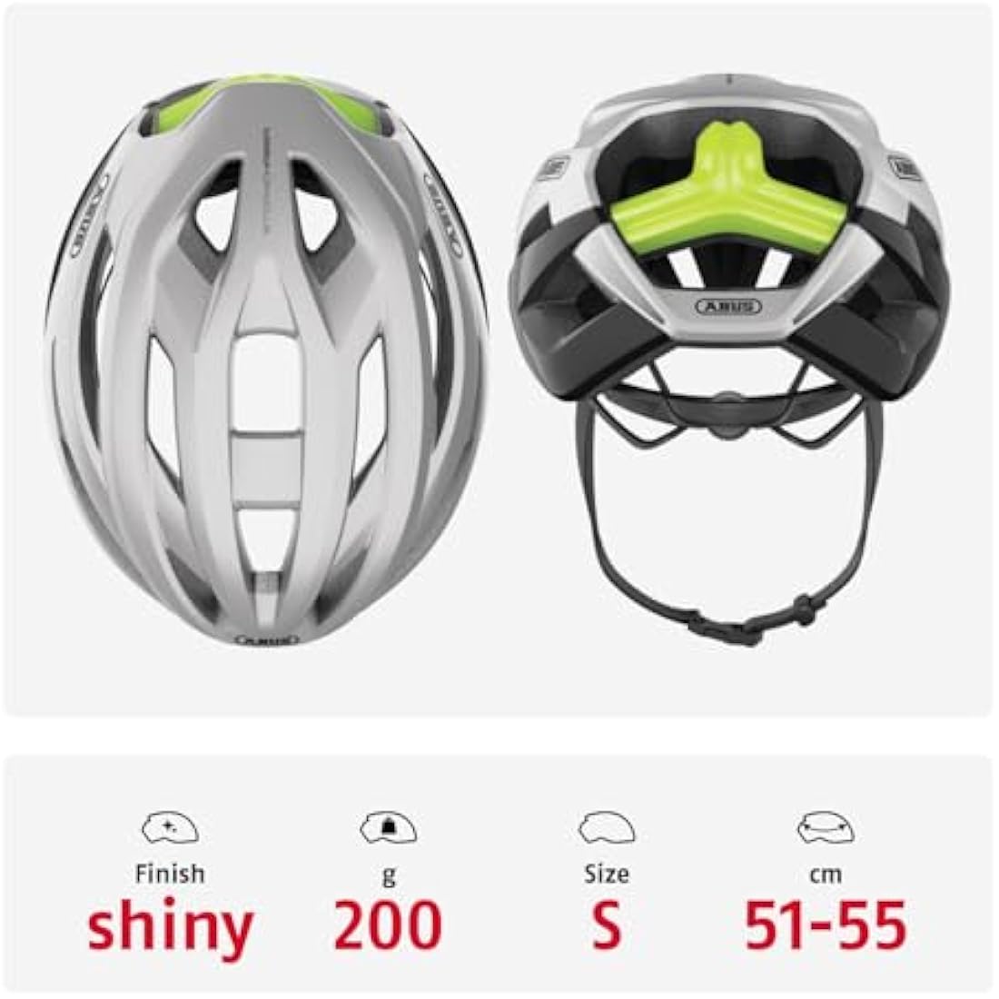 ABUS StormChaser Road Bike Helmet – Lightweight Vented Cycling Helmet