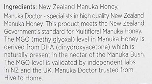 Manuka Doctor 70 MGO New Zealand Manuka Honey – 100% Natural, 500g