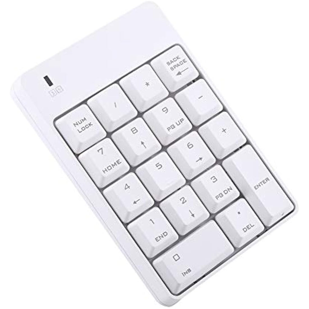 VBESTLIFE Wireless Numeric Keypad – 2.4GHz 18-Key USB Numpad for Laptop