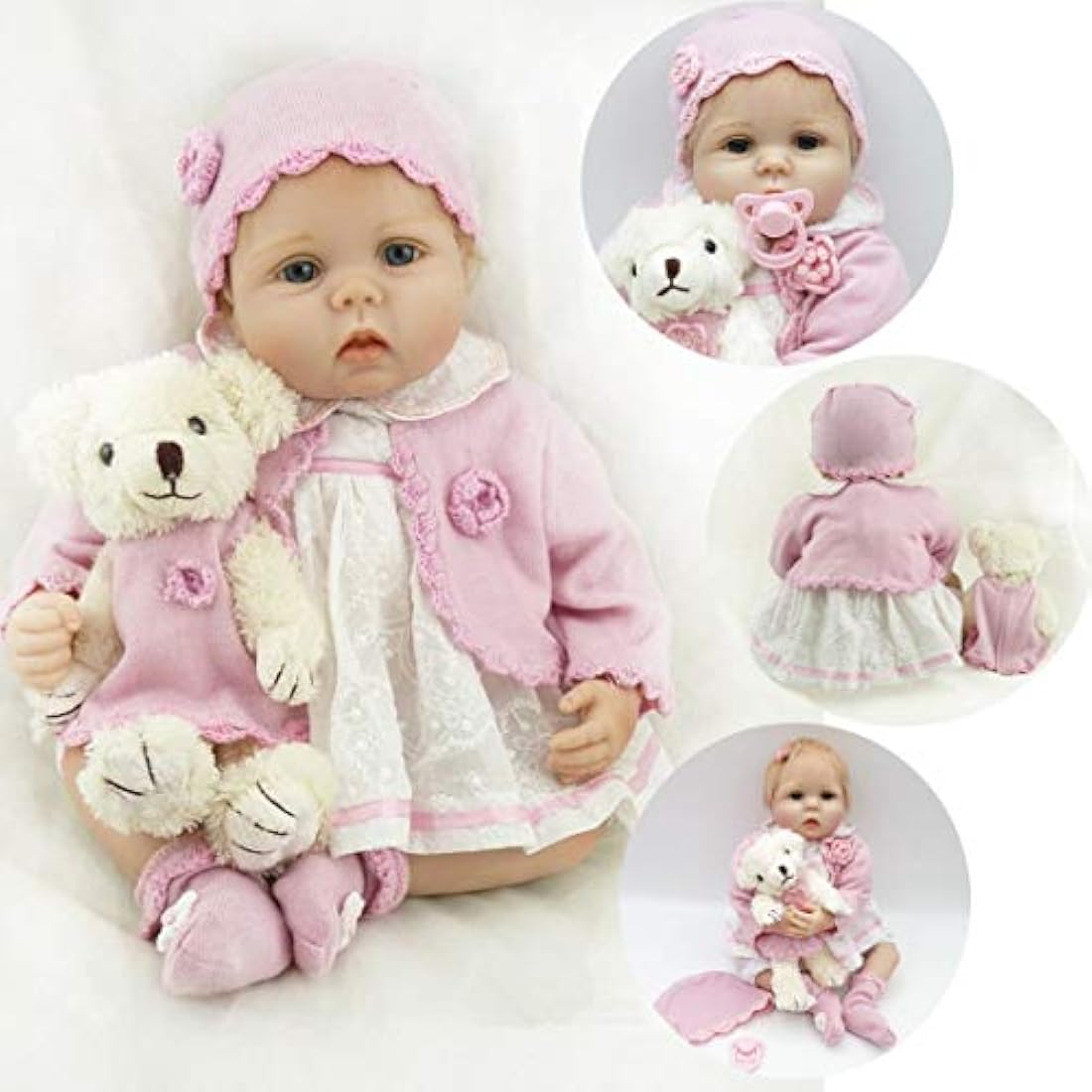 Jolof Store 22-Inch Lifelike Reborn Baby Doll | Realistic Silicone Vinyl