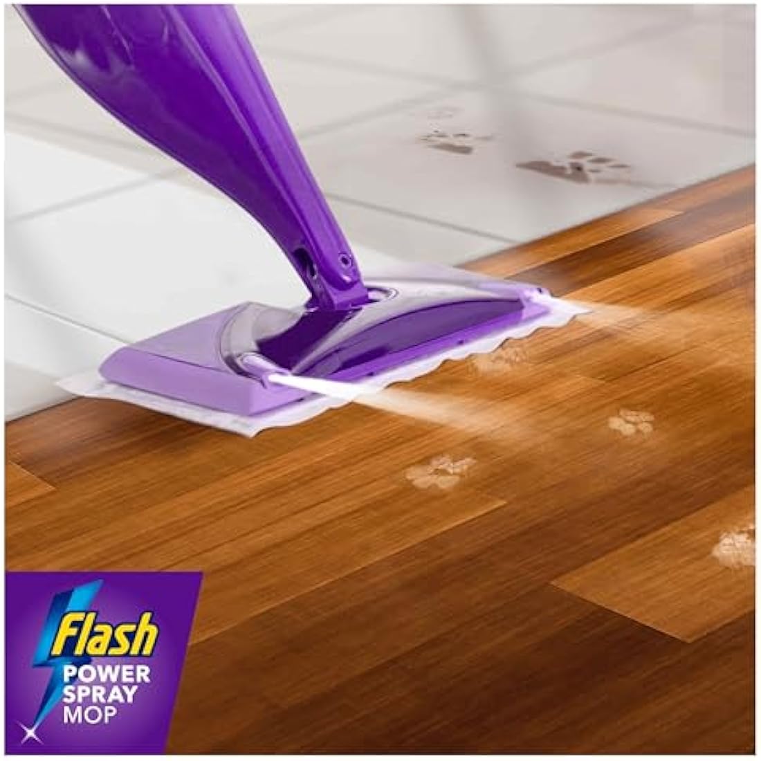 Flash Powermop Absorbing Pad Refills - White Floor Wipes, 64 Pack