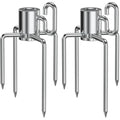 Onlyfire Rotisserie Meat Forks for 12mm Hexagon and 8mm Square Spit Rods