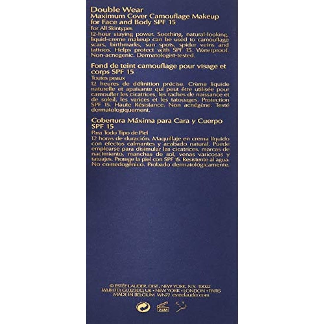 Estee Lauder Double Wear Maximum Cover Foundation - 1N1 Ivory Nude 30ml