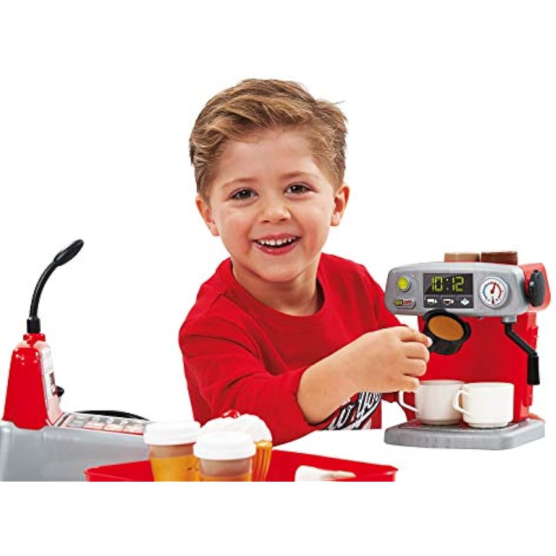 Ecoiffier Coffee Shop Playset – BPA-Free Toddler Kitchen Toy Set