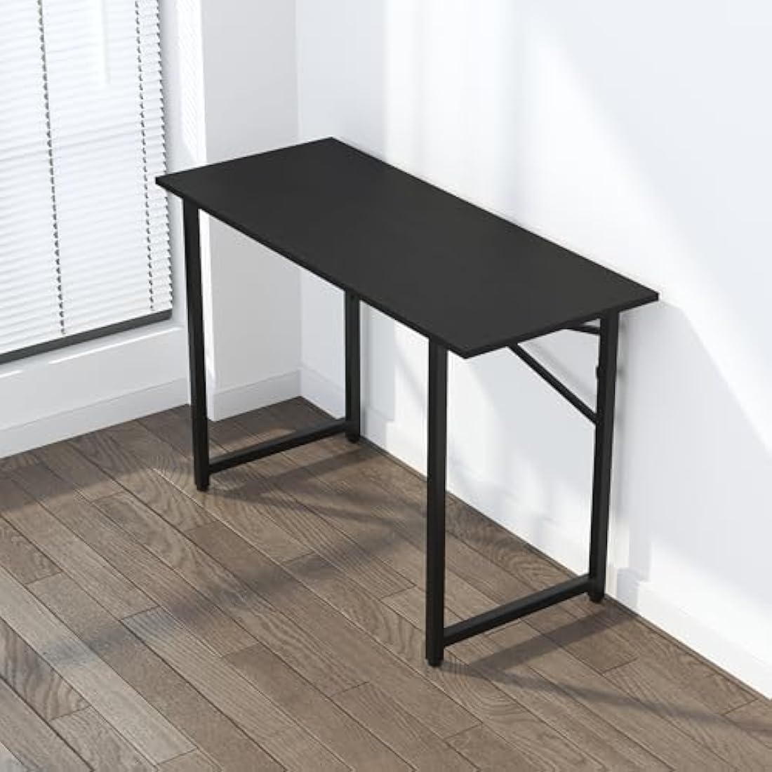 Lutown 120cm Folding Computer Desk – No Assembly Gaming Table, Black