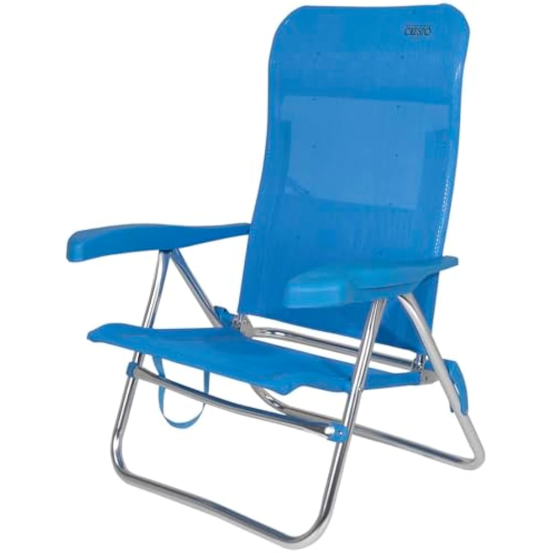 Crespo AL-205 Beach Chair – 7-Position Adjustable Outdoor Seat - White