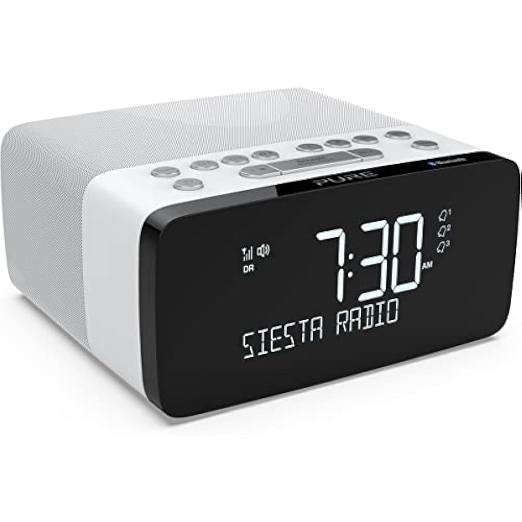Pure Siesta Charge Digital DAB+ Radio Alarm Clock with Wireless Charging