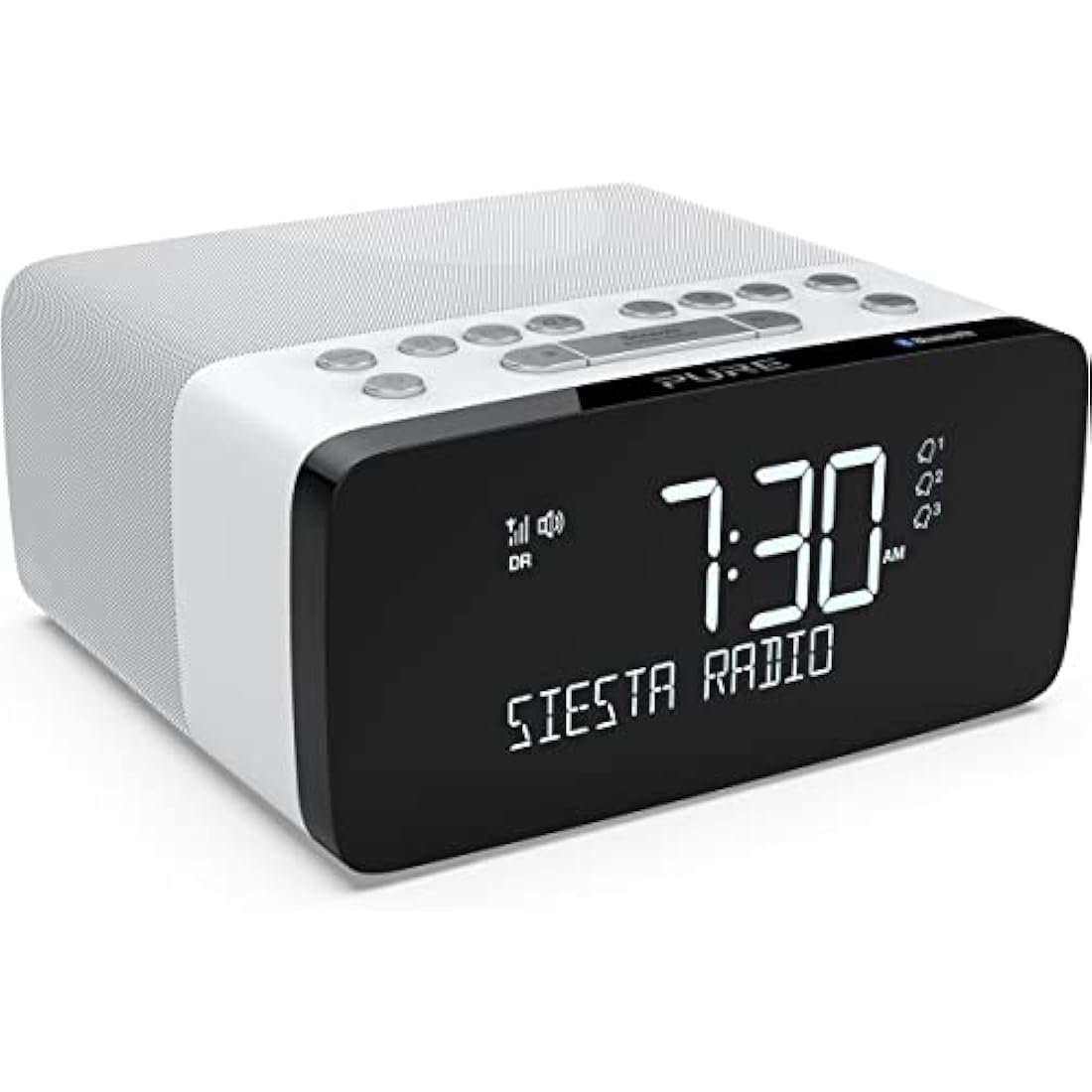 Pure Siesta Charge Digital DAB+ Radio Alarm Clock with Wireless Charging
