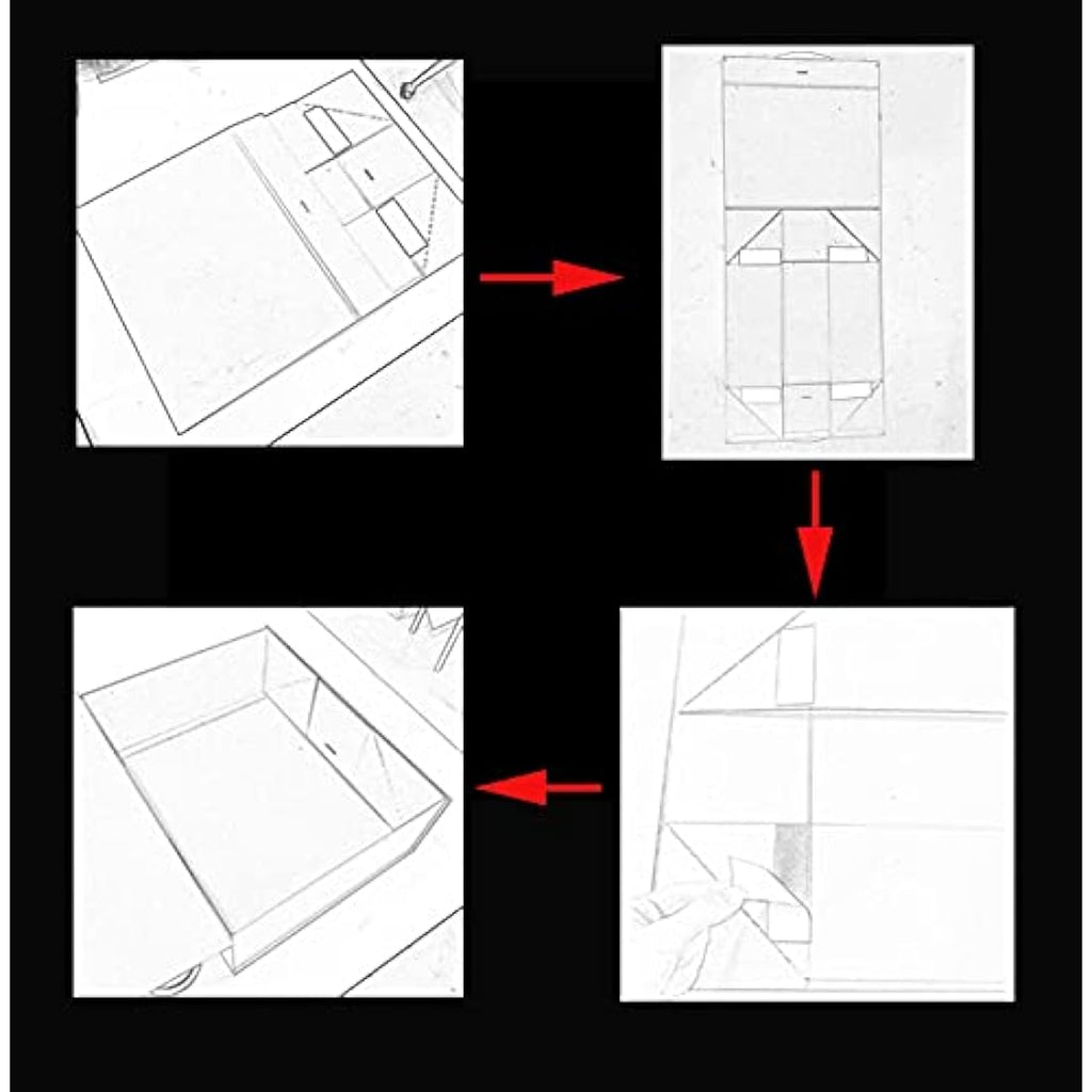 Jolof Store White Magnetic Gift Box – 23.5x17x10cm Collapsible Box