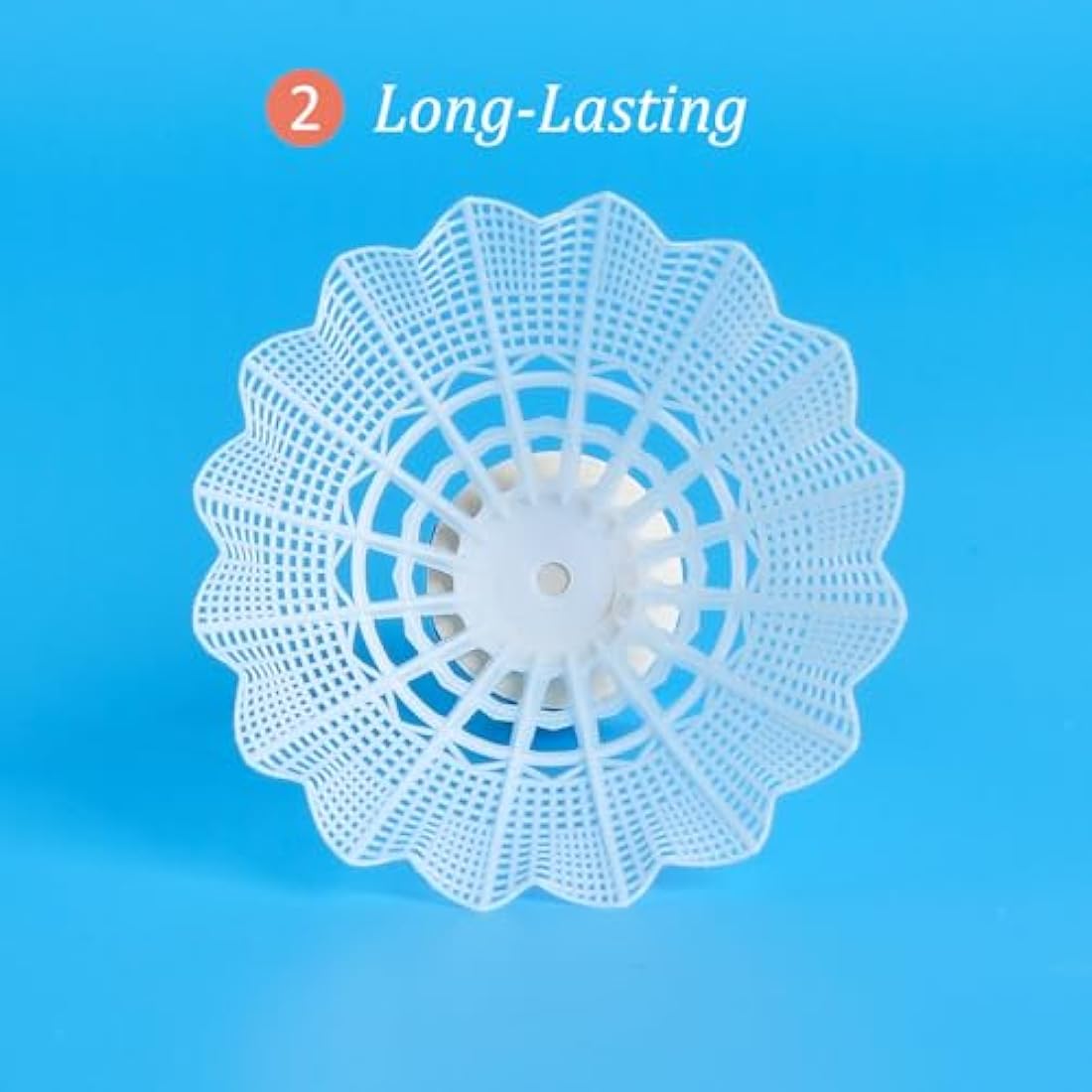 BAIHUALIN WHiZZ Durable Nylon Badminton Shuttlecocks - 12 Pack White