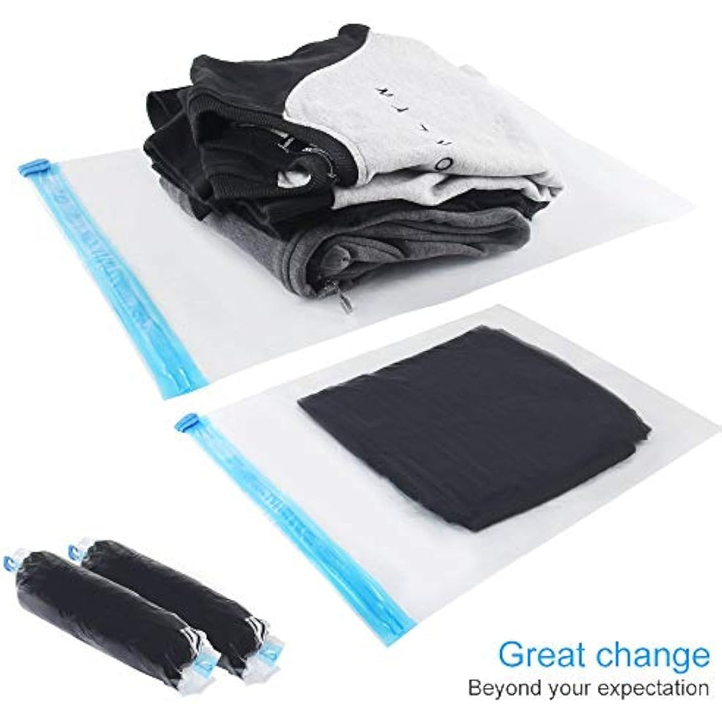 KFYM 10-Pack Travel Space Saver Bags | Roll-Up Compression Storage