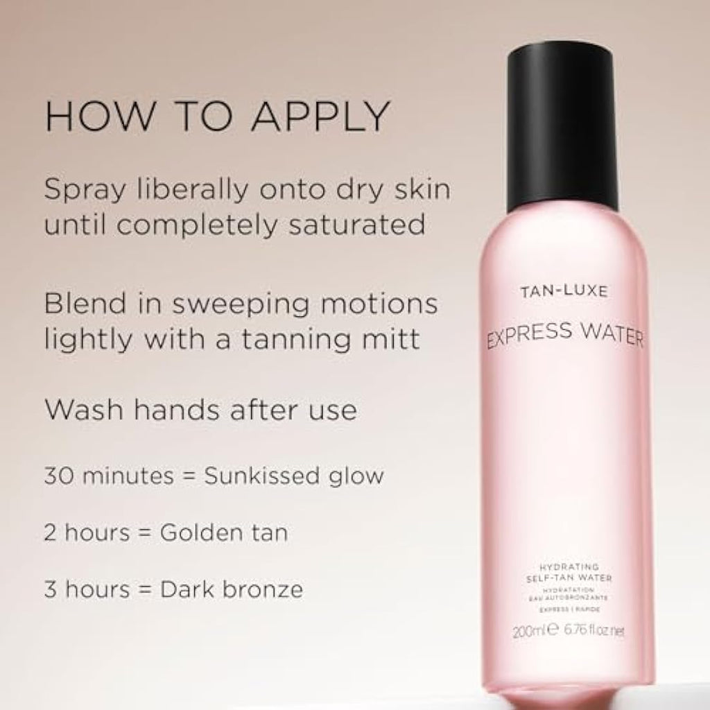 TAN-LUXE Express Hydrating Self-Tan Water with Vitamin C – 200ml
