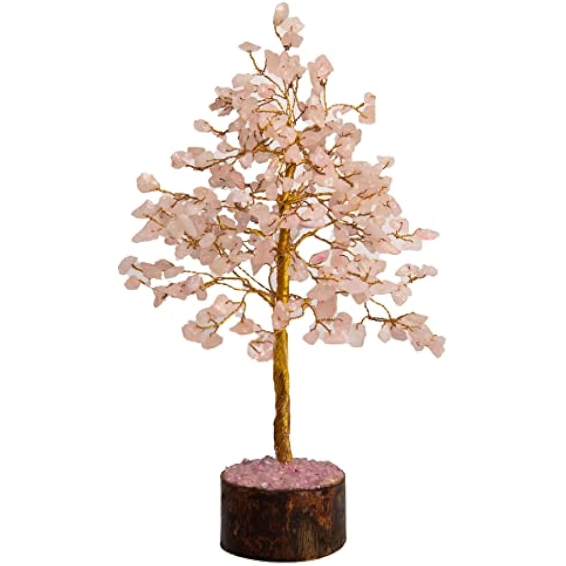 Rose Quartz Crystal Tree - 300 Bead Gemstone Healing Decor