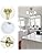 Modern Brass Gold Ceiling Light | 3-Light White Globe Glass