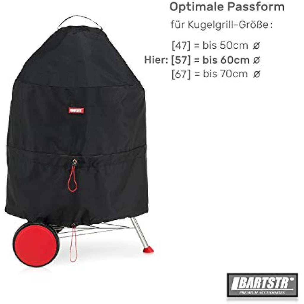 Bartstr Kettle BBQ Cover – 600D Heavy Duty Waterproof Grill Cover