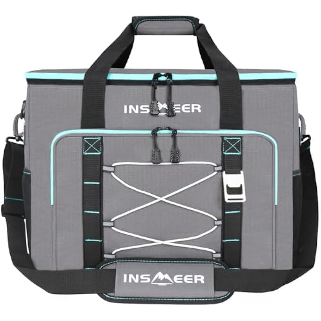 INSMEER 55L Large Insulated Cooler Bag | 90-Can Leakproof Soft Cooler