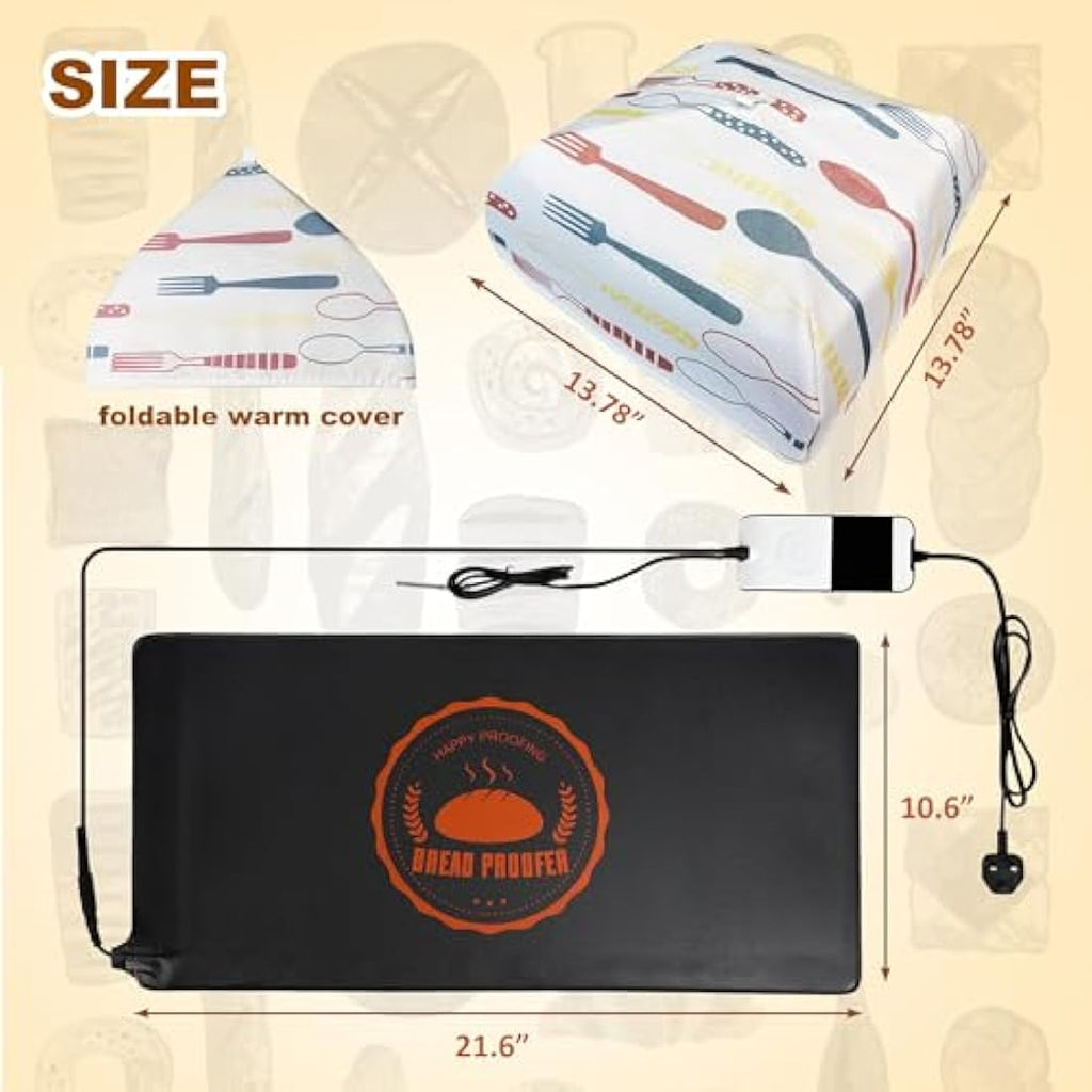 Bourske Bread Proofer Warming Mat | Adjustable Temperature Dough Starter