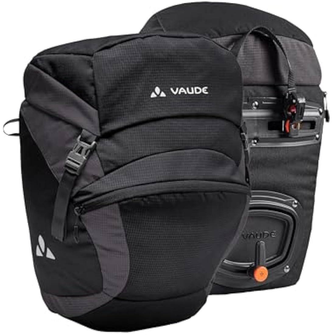 VAUDE Front Bike Bag Set – 16L Waterproof Panniers with QMR 2.0