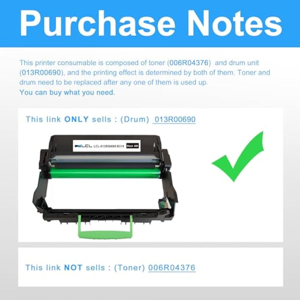 LCL 013R00690 Imaging Drum Unit for Xerox B305 B310 B315 Printers