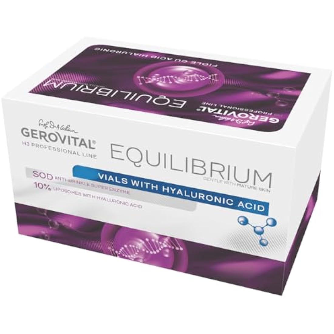 Gerovital H3 Equilibrium 10% Hyaluronic Acid Serum Vials - 20 x 2ml