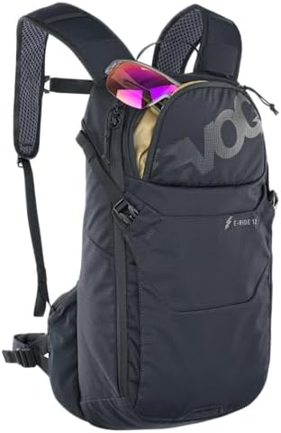 EVOC E-RIDE 12 Bike Backpack – 12L E-Bike Specific Cycling Trail Pack
