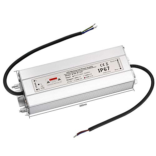 CPROSP 150W LED Transformer 12V | IP67 Waterproof AC to DC Driver