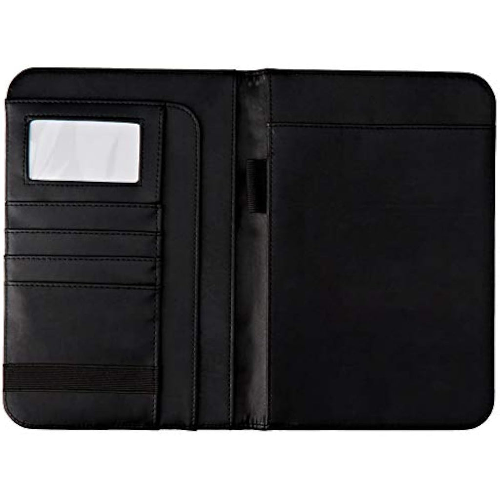 Wedo Elegance A5 Writing Case – Black Faux Leather Business Portfolio