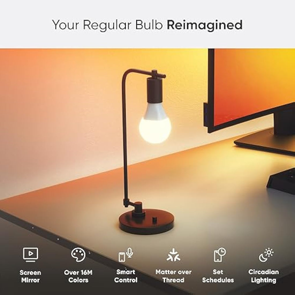 Nanoleaf Matter Essentials E27 Smart LED Bulbs – RGBW 3-Pack
