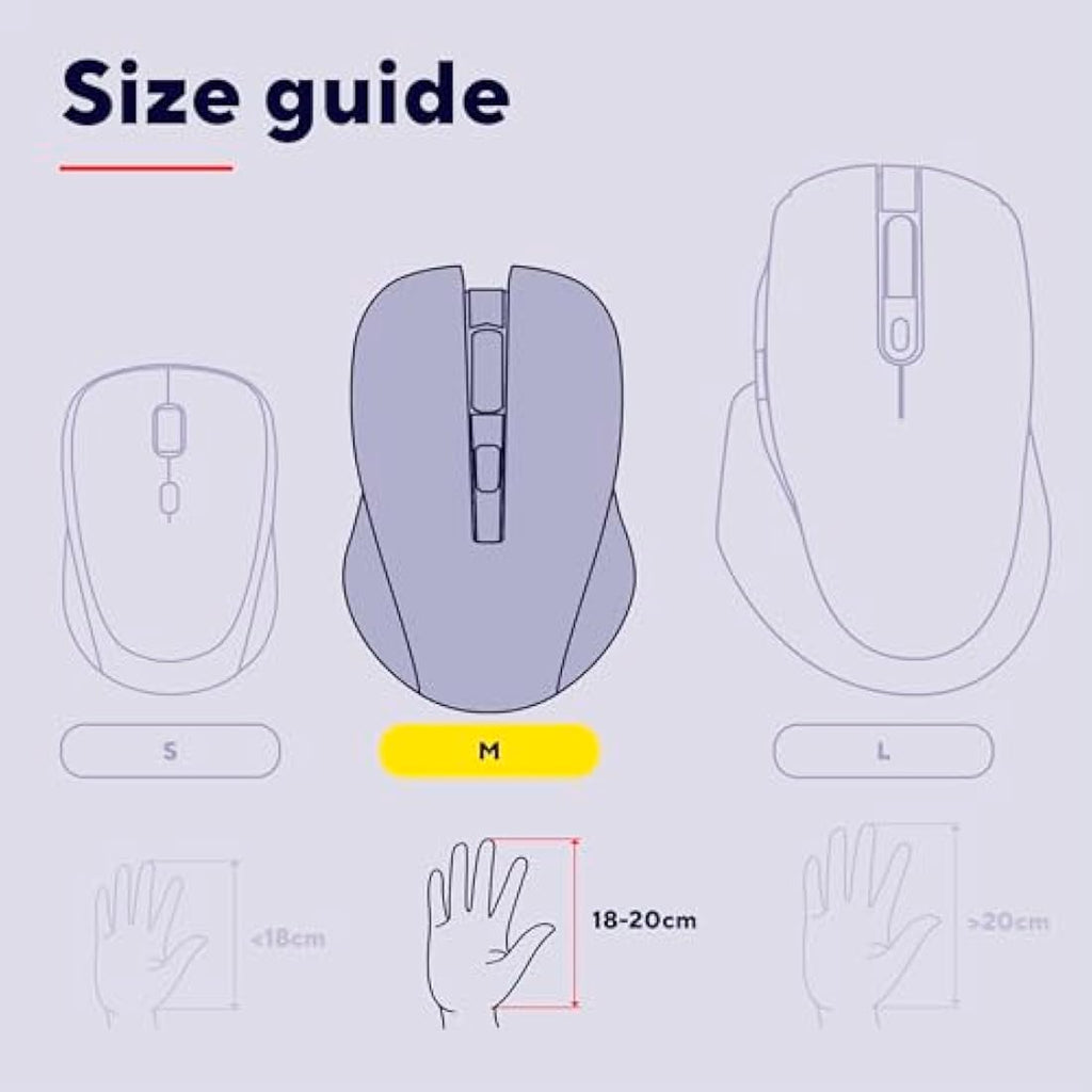 Trust Verto Wireless Vertical Ergonomic Mouse | 1600 DPI - Black