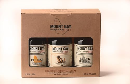 Mount Gay Barbados Rum Discovery Gift Set - 3 x 20cl Miniature Bottles