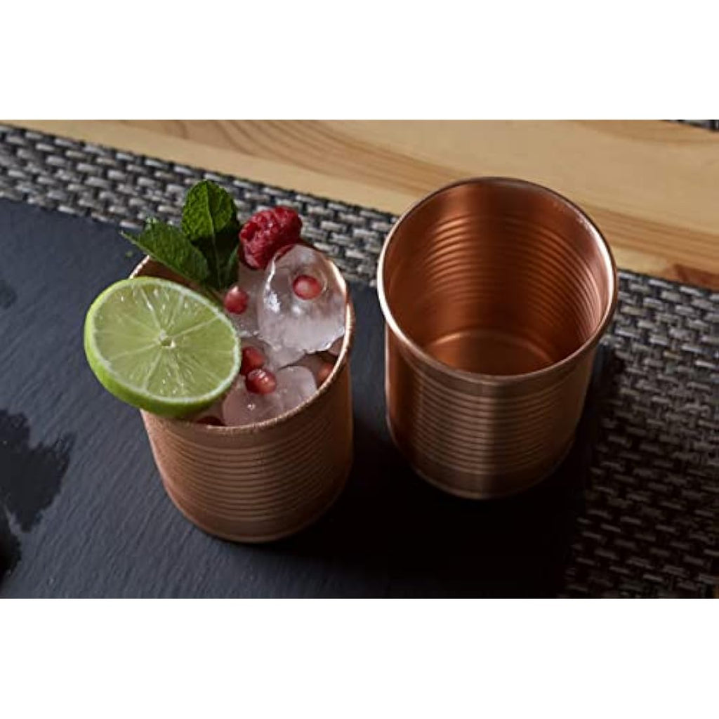 Kosdeg Copper Cocktail Tins Set of 2 – 12oz Moscow Mule Metal Tumblers