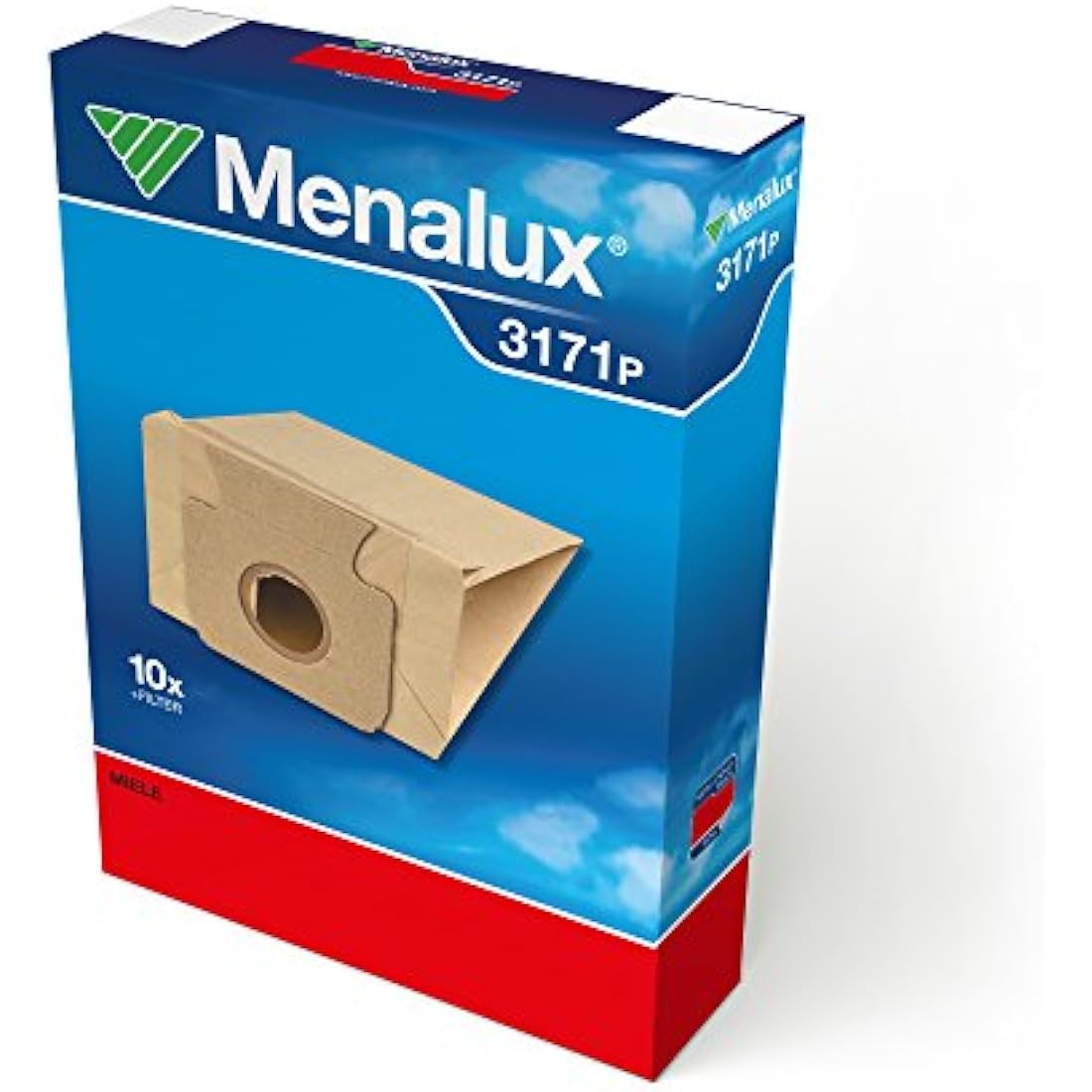 Menalux 3171 P Paper Vacuum Cleaner Bags for Miele - 10 Pack