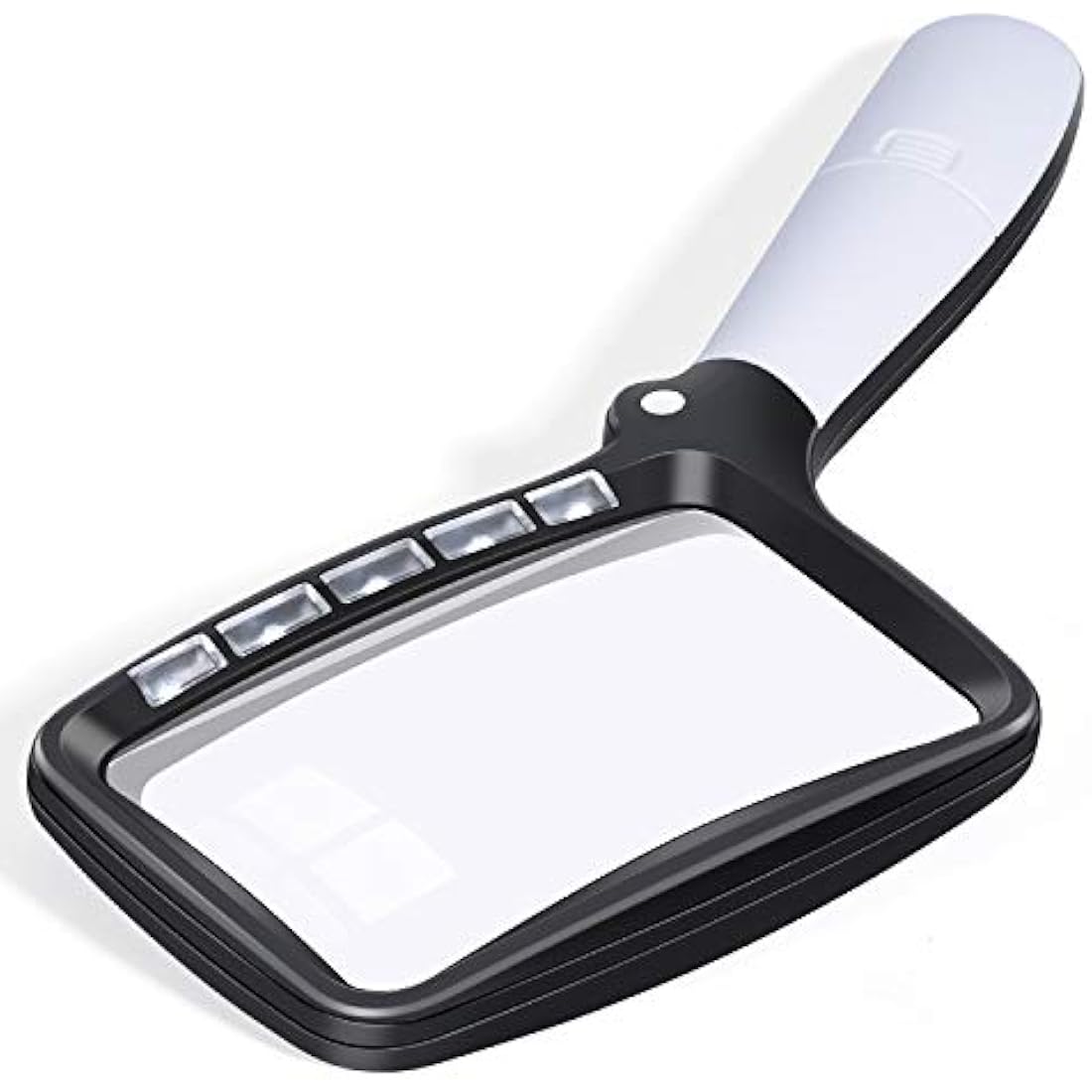 LED Rectangular Magnifying Glass – Foldable 2X Reading Magnifier