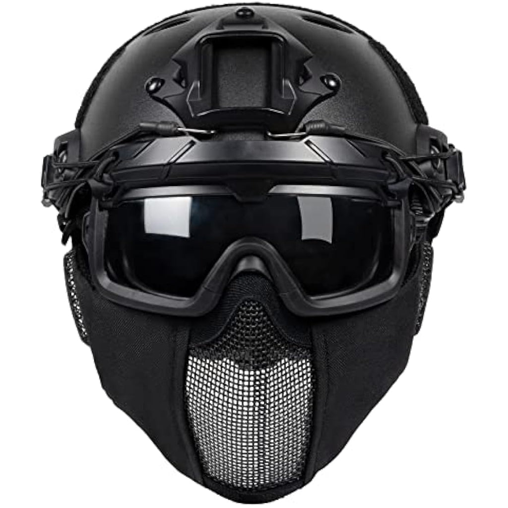 OneTigris Airsoft Fast Helmet | Full Face Tactical Mask and Goggles