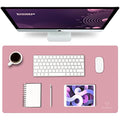 K KNODEL Leather Desk Mat | Dual-Sided Office Mouse Pad - Purple (60x35cm)